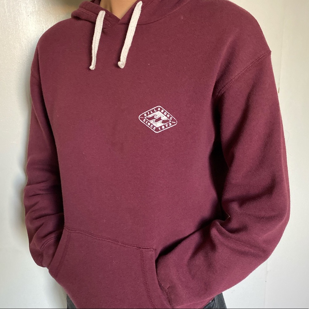 billabong maroon hoodie